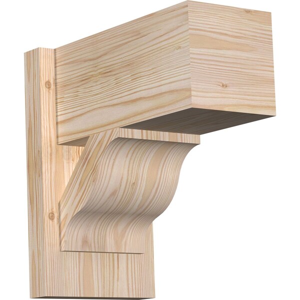 Ekena Millwork Funston Block Smooth Outlooker, Douglas Fir, 7 1/2"W x 14"D x 14"H OUT08X14X14FST05SDF - main